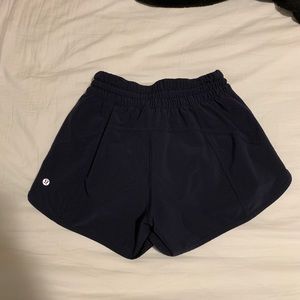 Navy lululemon shorts